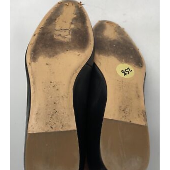 Gabriela Hearst Black Leather Sebastian Lace-Up Almond Toe Flat sz 38